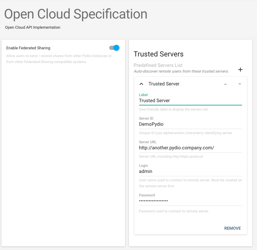 Sharing Features - Pydio Documentation