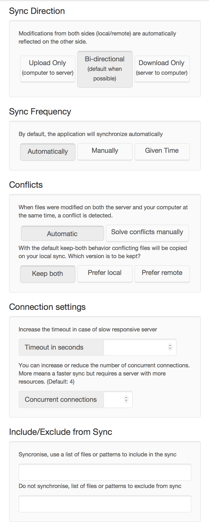 Use pydio sync client - Pydio Documentation